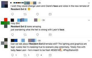 Illustration for article titled Some Fans Aren't Feeling Resident Evil 2's Remake FacesÂ
